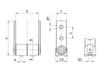 Gelenk 180° 45x90