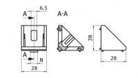 Winkel 30 B-Typ Nut 8