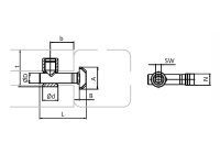 Schnellspannverbinder 0° B-Typ Nut 8