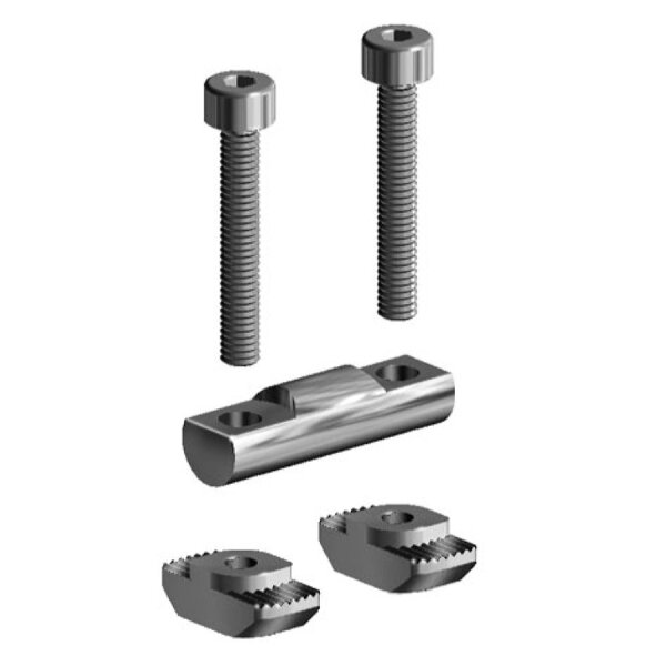 Bolzenverbinder, für Profil 30, Nut 8, inklusive: 2x Zylinderschraube DIN912 M4x25, 2x Hammermutter Nut8 M4