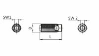 Set Automatikverbinder, Nut 8, Edelstahl 1.4305,...