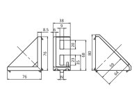 Winkel 40x80 I-Typ Nut 8