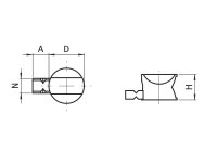 Universalverbinder 40 I-Typ Nut 8 inkl. Befestigungssatz