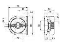 Winkelfeststellung 40/80 (SET) 40 I-Typ Nut 8