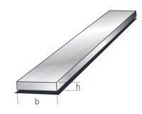 Flachstange 10x3mm Aluminium EN AW-6060 T66 (AlMgSi0,5)...