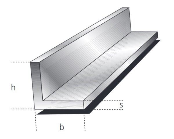 Winkelprofile gleichschenklig 20x20x2,0mm Aluminium EN AW-6060 T66 (AlMgSi0,5) 0,211kg/m, Zuschnitt 50-6000mm