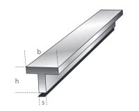 T-Profil 50x100x3,0mm Aluminium EN AW-6060 T66...