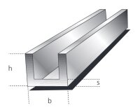 U-Profil 10x10x10x1,0mm Aluminium EN AW-6060 T66...