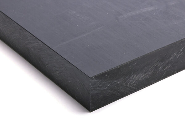 PA6-G Platte schwarz, Dicke 25mm, 100x100mm